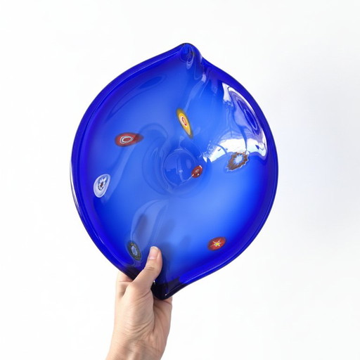 Lavorazione Arte Murano Cobalt Blue Glass Bowl – schalen, Murano Glass