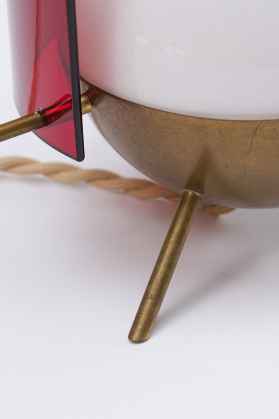 Image 1 of Zeldzame driepoot tafellamp - Stilux Milano