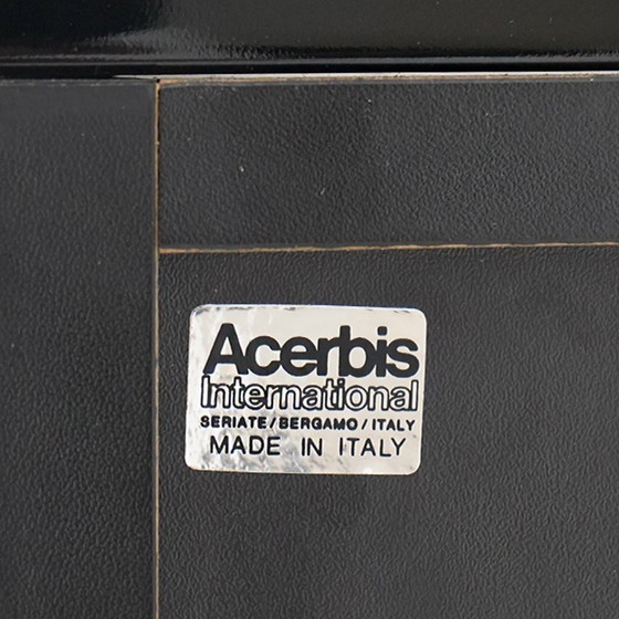 Image 1 of Schwarz lackiertes „Sheraton“-Sideboard von Giotto Stoppino für Acerbis, 1970er
