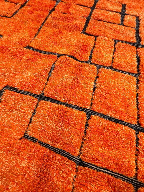 Image 1 of Beni Ouarain Teppich – 260 x 350 cm – Großer handgewebter marokkanischer Wollteppich – Modernes geometrisches Design