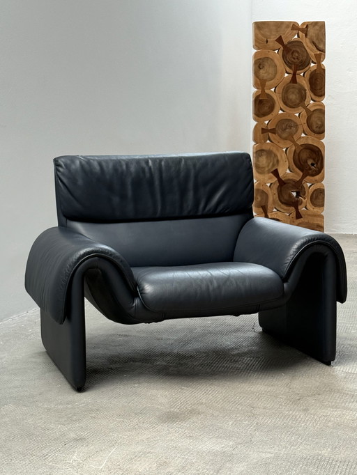 DE SEDE DS 2011 LEDER SESSEL DUNKELBLAU 