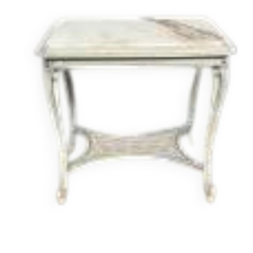 Mesa de té estilo Luis XV. Tablero de mármol. – bijzettafels, Marble (photo 2 of 6)