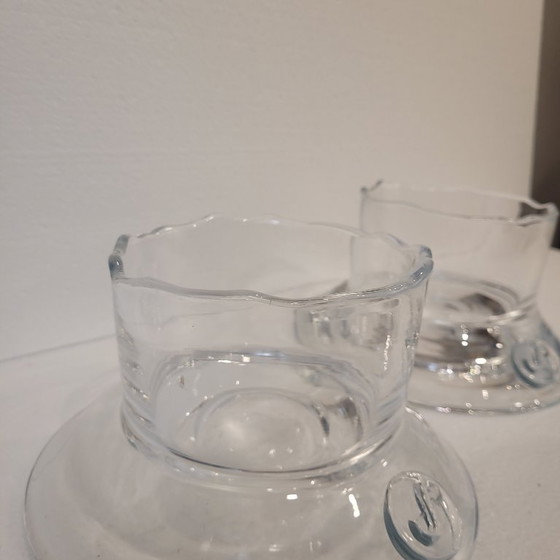 Image 1 of Coppia di candelieri in cristallo, Sempre, anni 2000 - Belgio