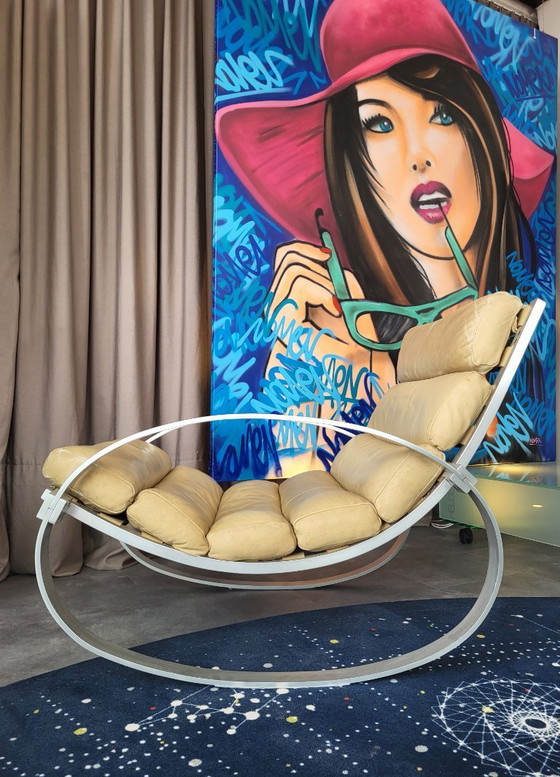 Image 1 of Fauteuil relax Kaufeld au design vintage | Fauteuil à bascule