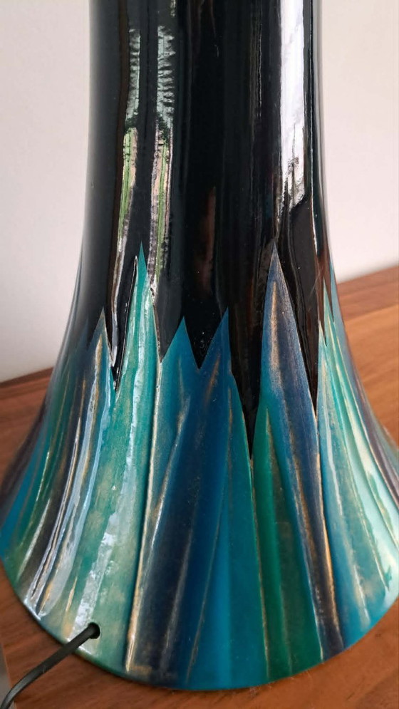Image 1 of Ensemble de 2 lampes de table vintage « Lampe Etna » – L'eau Vive S.A. Belgique – Style moderne du milieu du siècle – Design bel