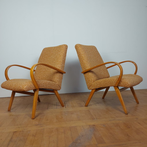 2x Jaroslav Šmidek Fauteuil pour Jitona 1961