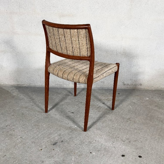 Image 1 of 4x chaises de salle à manger modèle 80 par Niels O. Møller