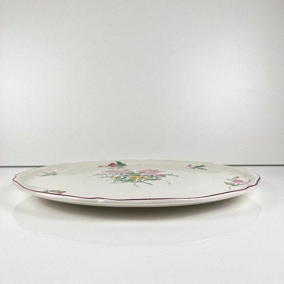 KG Lunéville taartbord, model "Straatlantaarn", tulpmotief – Servies, Ceramic (photo 4 of 7)