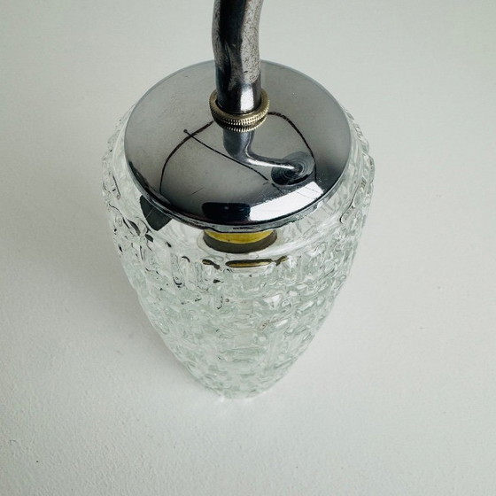 Image 1 of ANCIENNE APPLIQUE METAL ET VERRE vintage 1950