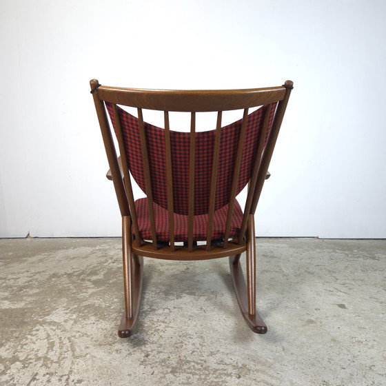 Image 1 of Frank Reenskaug, Bramin Møbler schommelstoel Deens teak 60's