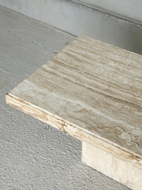 Image 1 of Vintage travertine coffee table