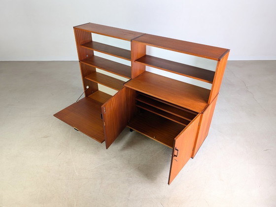 Image 1 of Estantería original de mediados de siglo Pastoe Cees Braakman hecha a medida