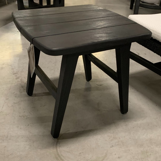 Image 1 of Poltrona lounge Castle Line Teak Black (set da 2) con tavolino laterale