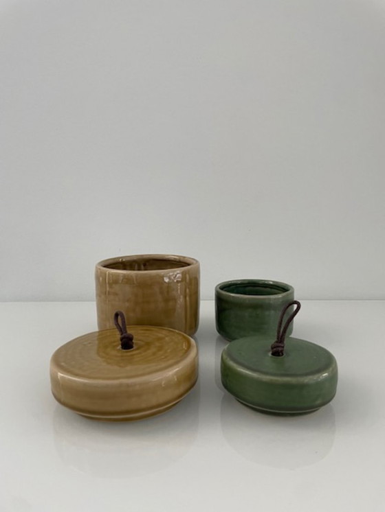 Image 1 of Set of 2 design storage jars "Artichok" – Jaydi