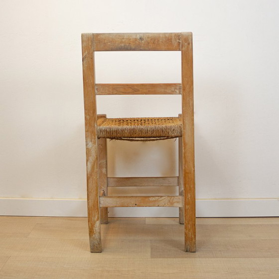 Image 1 of Woven Seat Ibiza Style Chair, Spain, 1970s