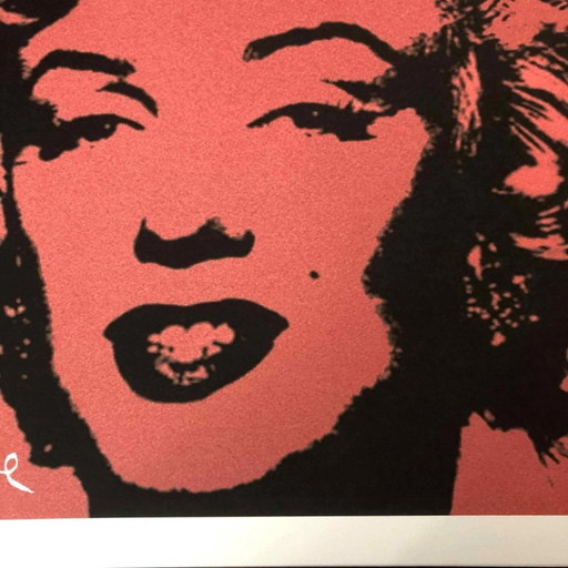 1990er Jahre, nach Andy Warhols Lithografie „Marylin Monroe“ – lithos zeefdrukken, Paper (photo 2 of 9)