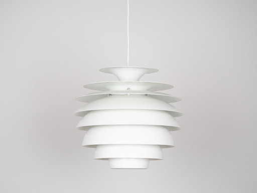 Lampada a sospensione vintage danese Barcelona di Bent Karlby, Lyfa, anni '60