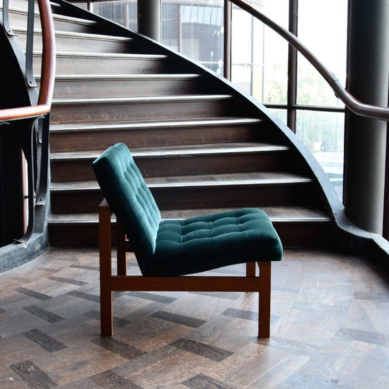 Teak Easy Chair Ole Gjerlov Knudsen & Torben Lind – France & Søn, Fauteuils, Textile (photo 3 of 9)
