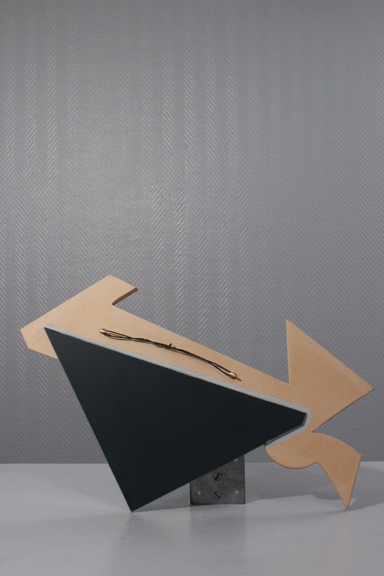 Image 1 of Eglantine Moreau - Specchio in ceramica vintage, design postmoderno Memphis, anni '90