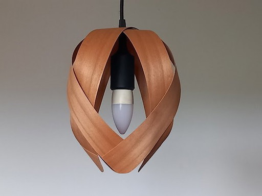 Lampe suspendue Makeristo - Bois de cerisier