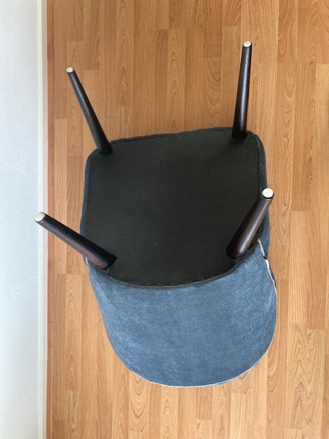 Image 1 of Blue-Grey 'Smoker' Lounge Chair By Dutchbone