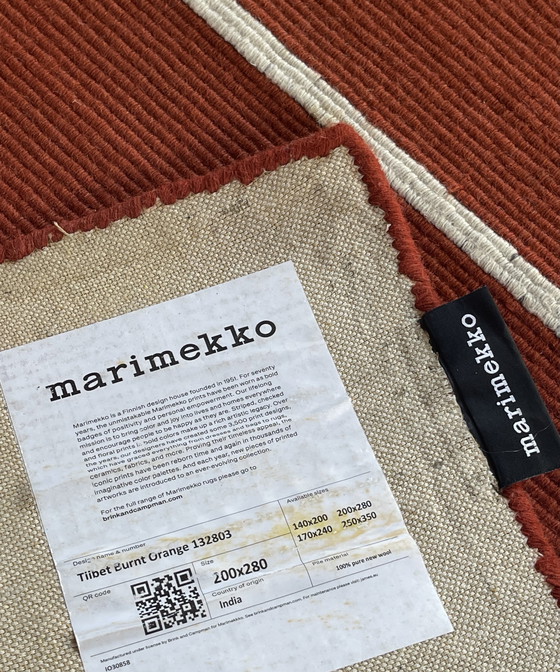 Image 1 of Marimekko tapijt Tiibet Burnt Orange 2 x 280