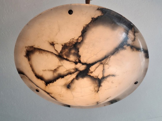 Image 1 of Suspension ancienne en albâtre veiné, 1920-1930