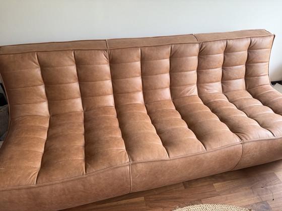 Image 1 of Sillón de cuero étnicoraft de tres plazas