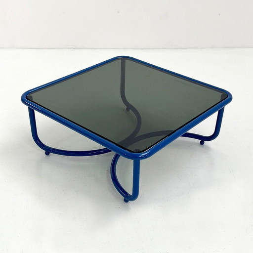 Blauer Locus Solus Couchtisch von Gae Aulenti für Poltronova, 1970er Jahre