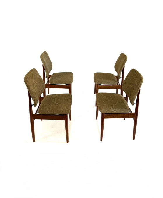 Image 1 of 4x restaurierte Teak-Esszimmerstühle, Casala ‘60