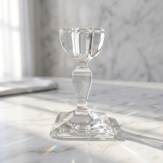 Vintage Nachtmann Crystal Candle Holder – Elegant Cut Glass Candlestick (photo 3 of 6)