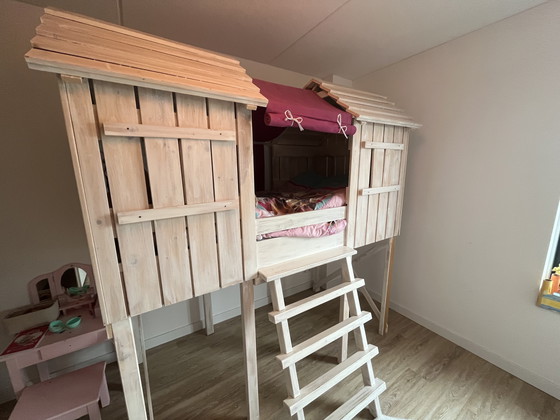 Image 1 of Letto a forma di casa sull'albero Kids Factory