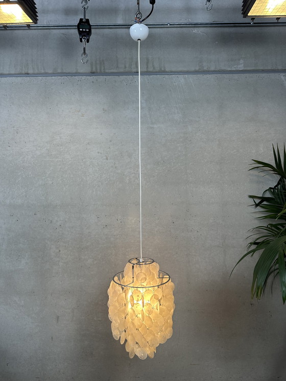 Image 1 of Lampada a sospensione capiz vintage