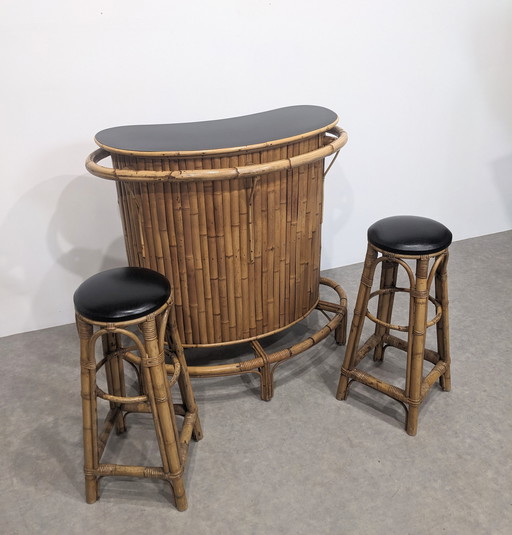 Vintage Bamboo Bar, 60s Tiki