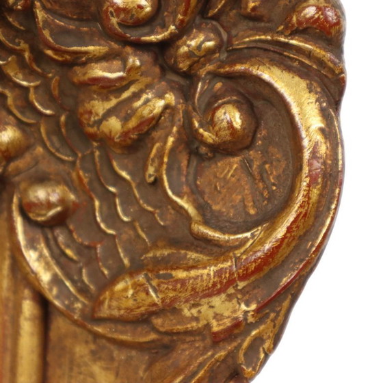 Image 1 of Cornice in legno dorato in stile barocco 70x60cm