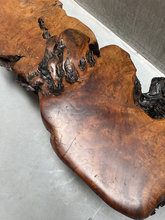 Image 1 of Vintage XL brutalist wabi-sabi coffee table