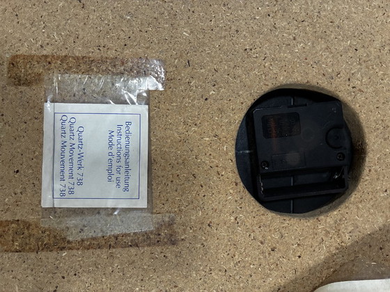 Image 1 of Horloge Murale XL • Otto Louis • Métal/Pierre/Bois • 50 cm x 50 cm • 1975 