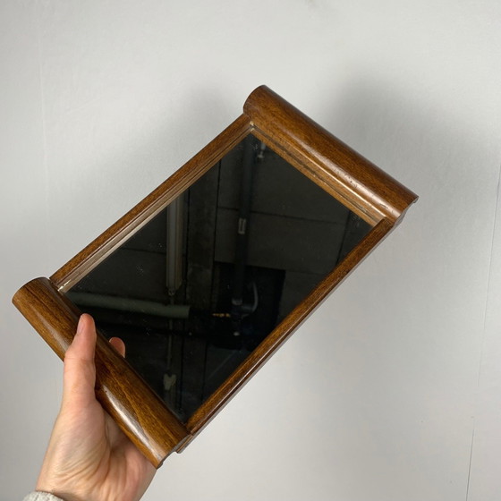 Image 1 of Petit plateau et miroir en bois, 1930-60