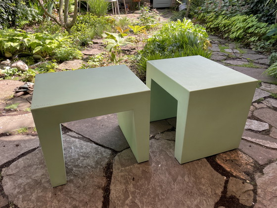 Image 1 of 2 asientos de hormigón Fatboy verde suave