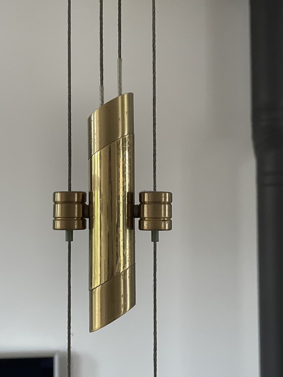 Image 1 of Lampada a sospensione B+M Leuchten 3 luci "regolabile in altezza" Montaggio a soffitto Anni '90