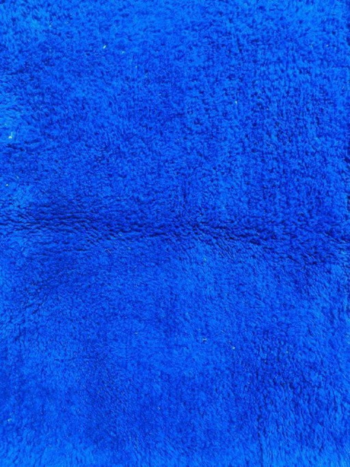 Blauer Berberwollteppich 250 cm x 150 cm