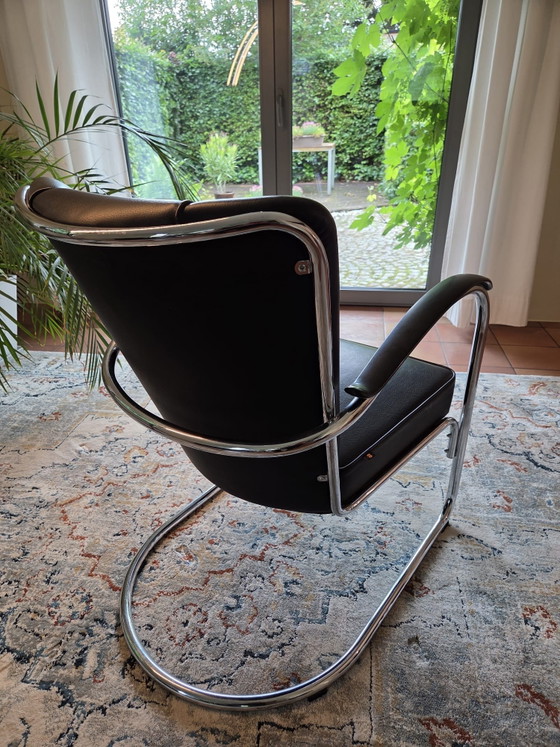 Image 1 of Dutch Originals Gispen 412 fauteuil 412 en cuir
