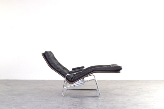 Chaise longue modelo Fenix ​​de piel y cromo de Bauhaus, diseñada por Sam Larsson para Dux. – Leather, Metal (photo 4 of 16)
