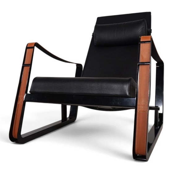 Poltrona lounge Cité di Jean Prouvé per Vitra, 1930 – Poltrone, Pelle, Metallo, Vintage (photo 3 of 21)