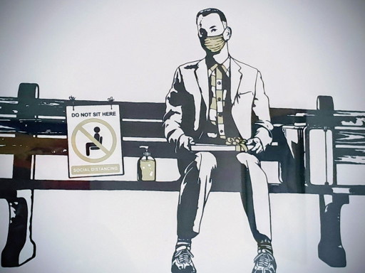 Trust Icon - Box of chocolates Gold Edition - Framed artist's lithograph