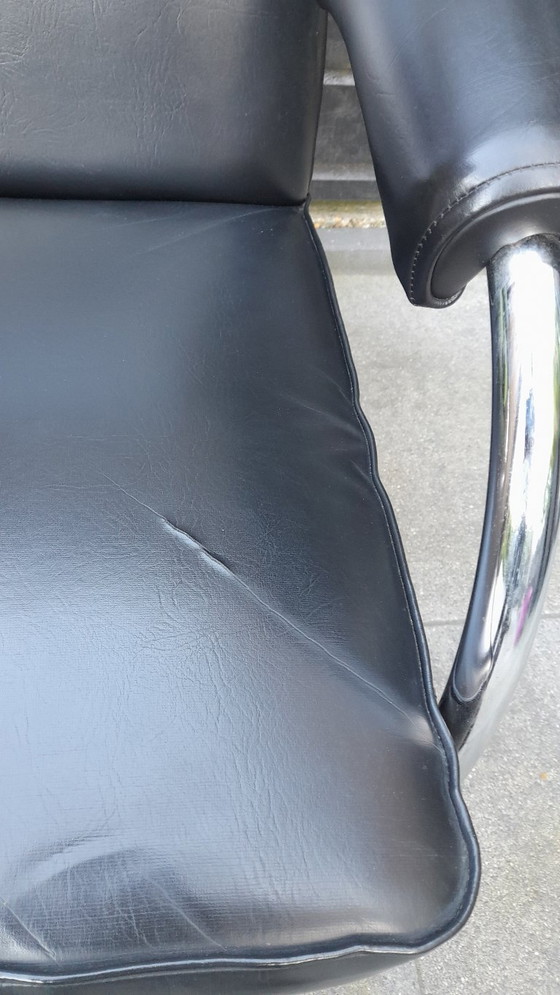Vintage Buisframe Fautuil – Fauteuils, Skai (photo 4 of 10)