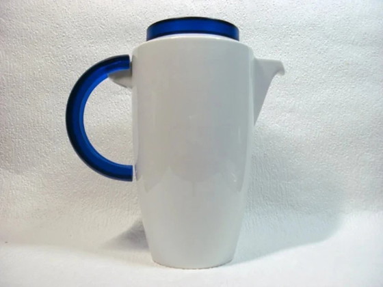 Image 1 of Cafetière vintage Thomas Rosenthal Vario Pacific bleue et blanche