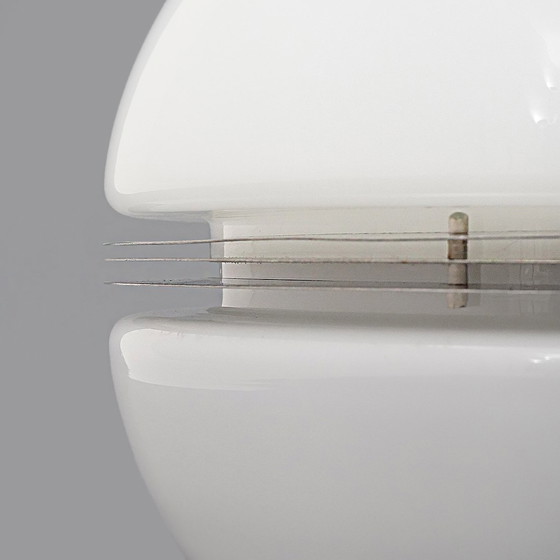 Image 1 of White glass table lamp by Enrico Tronconi for Tronconi, 1970s