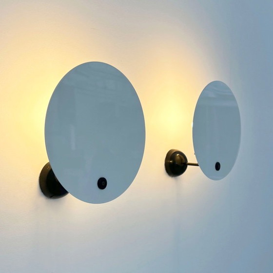 Image 1 of Pair of Monet Wall Lamps by Vico Magistretti for Oluce, 1980s