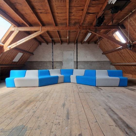 Image 1 of Large Modular Sectional Sofa with 9 Elements